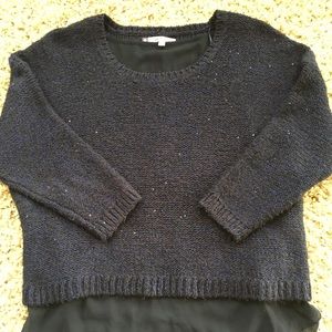 Navy Blue with sparkles Sweater size large